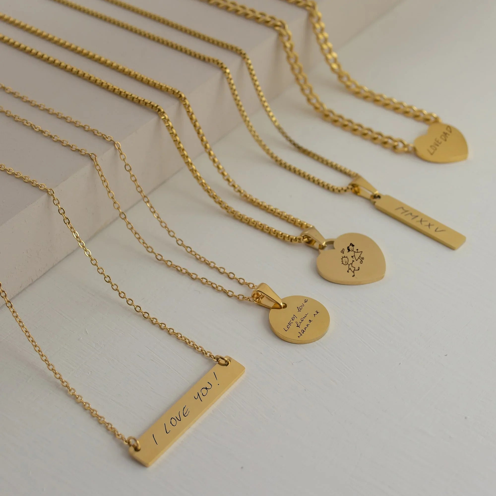 Handwriting Heart Necklace